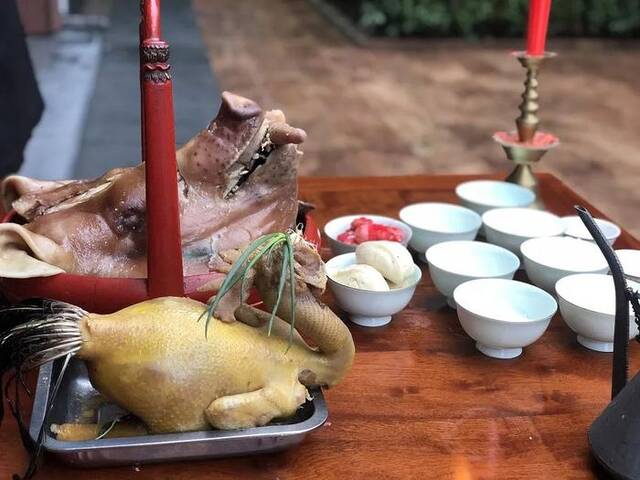 新年祭祀的食物|图源：视觉中国