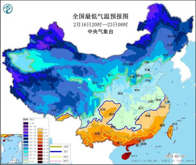 寒潮黄色预警发布 我国大部地区气温将普遍下降8℃至12℃