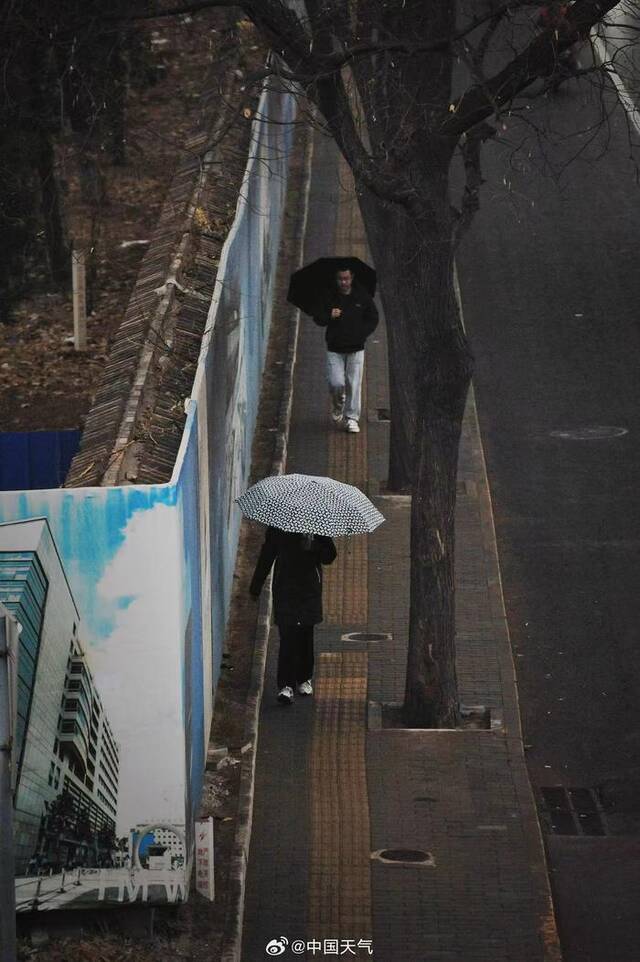 北京龙年第一场雨来了