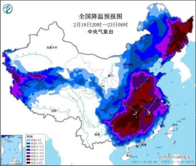 一地紧急通知：延迟开学！寒潮又来了，降温图红到发黑，中央气象台直呼刺激