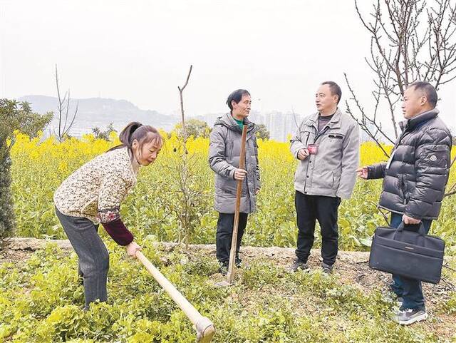 图为近日，四川省广元市巡察干部在一线核查农田水利设施管护、综合环境治理问题整改情况。刘紫艳摄