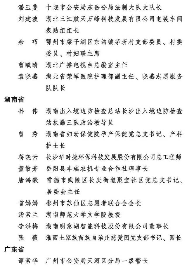 2023年度全国三八红旗手标兵、全国三八红旗手、全国三八红旗集体全名单公布