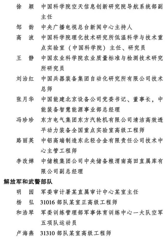 2023年度全国三八红旗手标兵、全国三八红旗手、全国三八红旗集体全名单公布