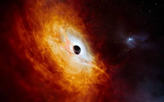 黑洞引力极大，光都无法从其事件视界逃逸（图片来源：ICphoto）