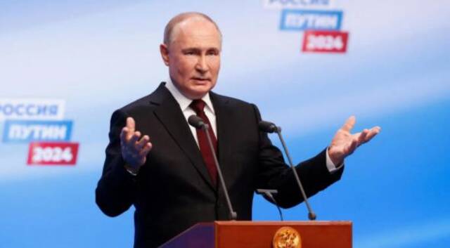 俄总统选举选票已统计超99% 普京以87.33%得票率大幅领先
