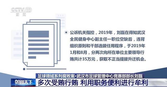 武汉全民健身中心原副主任刘磊被判二年六个月