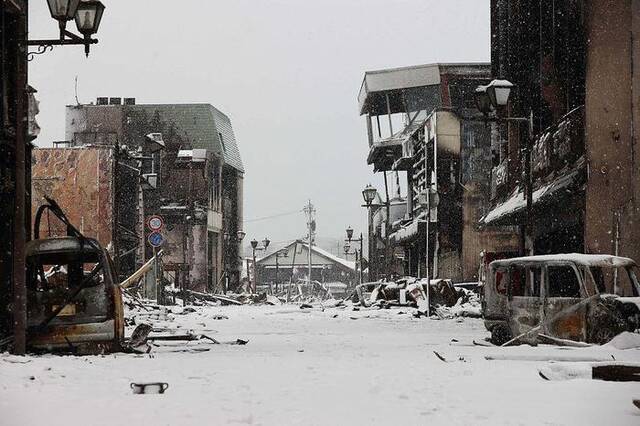 △当地时间1月8日，日本石川县轮岛市