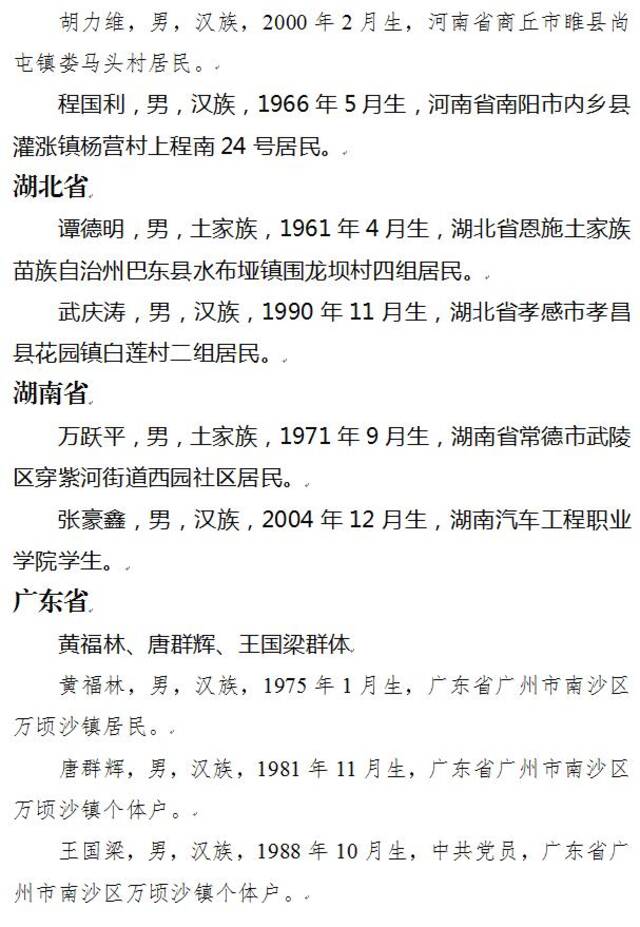 2024年第一季度见义勇为勇士榜名单公布 55人上榜