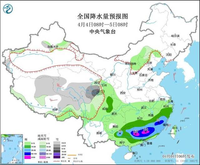 清明假期华南大部雨纷纷 降雨形式仍以强对流为主