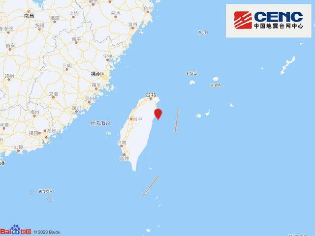 台湾花莲县海域发生4.6级地震，震源深度13千米