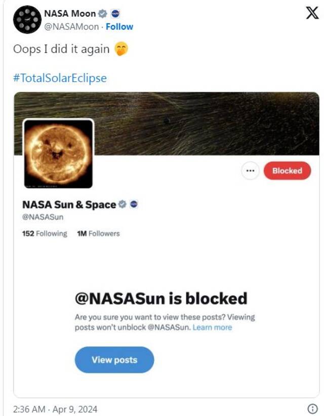 今年全球唯一一次日全食引全美关注，拜登发文，NASA还“玩起了梗”