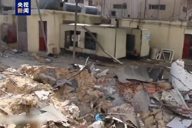 加沙地带汗尤尼斯医院建筑和设备遭到严重破坏