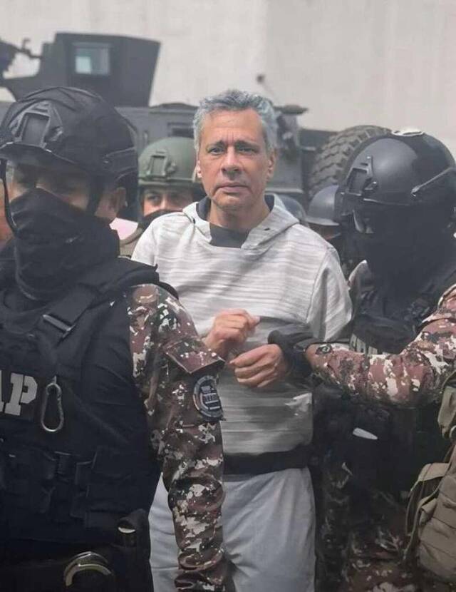 外媒：厄瓜多尔前副总统狱中继续绝食抗议，声称其遭到殴打
