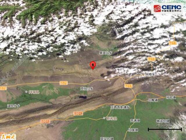新疆阿克苏地区拜城县发生4.7级地震，震源深度17千米