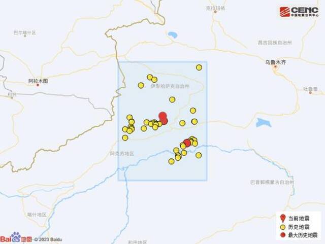 新疆阿克苏地区拜城县发生4.7级地震，震源深度17千米