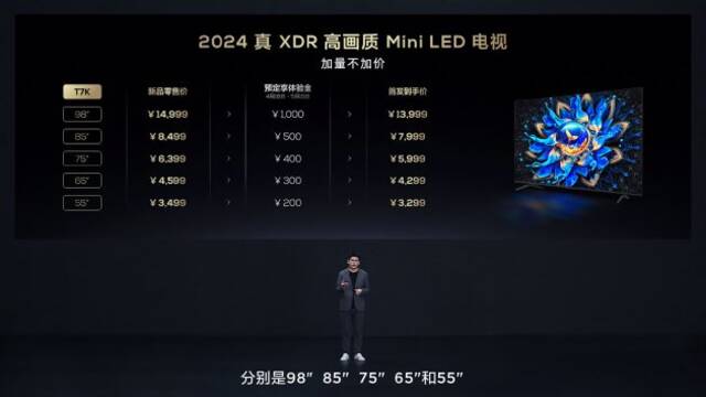 TCL发布典藏级Mini LED电视Q10K/Q10K Pro和真XDR高画质Mini LED电视 T7K