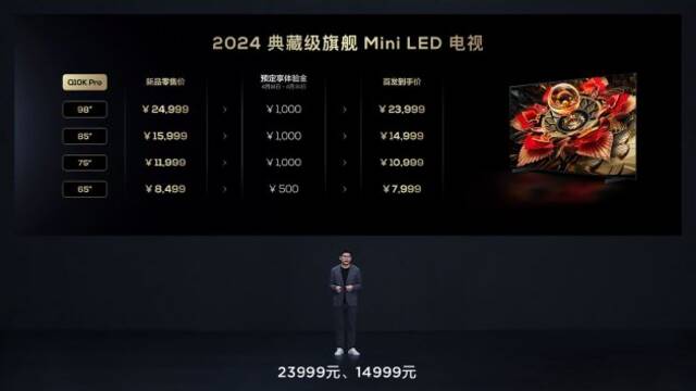 TCL发布典藏级Mini LED电视Q10K/Q10K Pro和真XDR高画质Mini LED电视 T7K