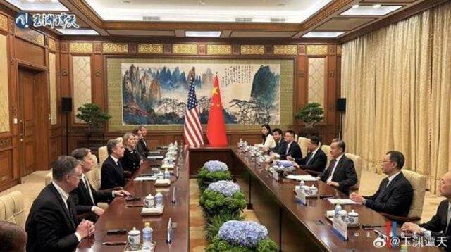 王毅同布林肯举行会谈 强调中方对中美关系的“三个一以贯之”