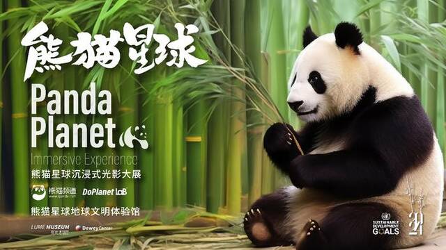 萌翻了！熊猫星球沉浸式光影大展五一在京开幕