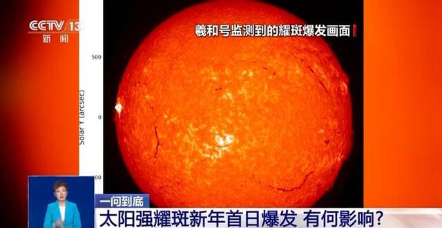 今天上午太阳爆发强耀斑，对我国上空电离层产生影响