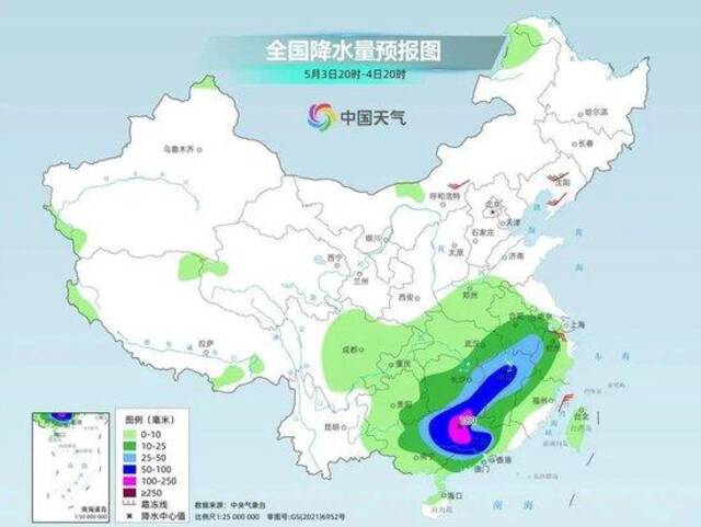 广东梅州一国道突发山体滑坡，紧急封闭！暴雨从南方下到东北，还有雷暴大风，“五一”返程请注意