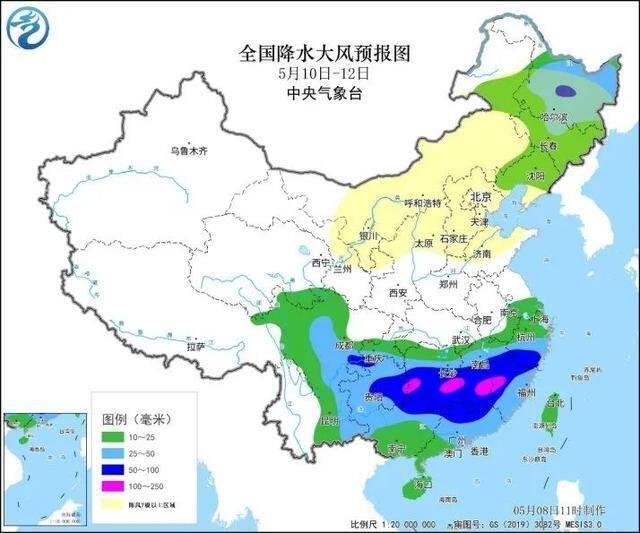 明天北京大部有雷阵雨！风大，阵风7级以上