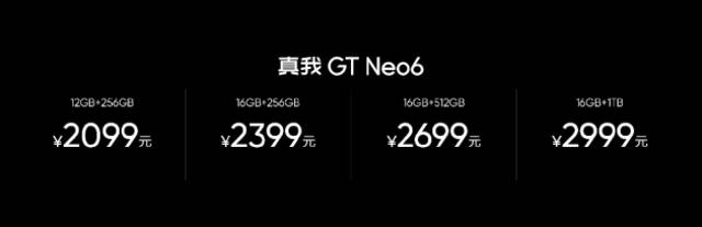 realme推出真我GT Neo6：搭载第三代骁龙8s 起售价2099元