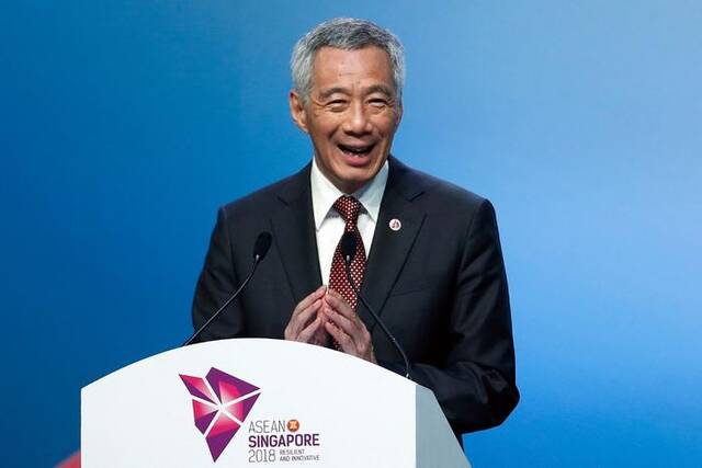 资料图：新加坡总理李显龙。图/ICphoto