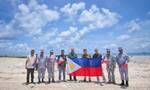 菲国防部长等人窜访中业岛 参加菲海军一座军营设施的开工奠基典礼