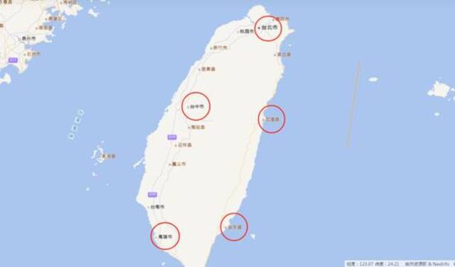 两则模拟动画中，东部战区“瞄准”台湾哪些地方？