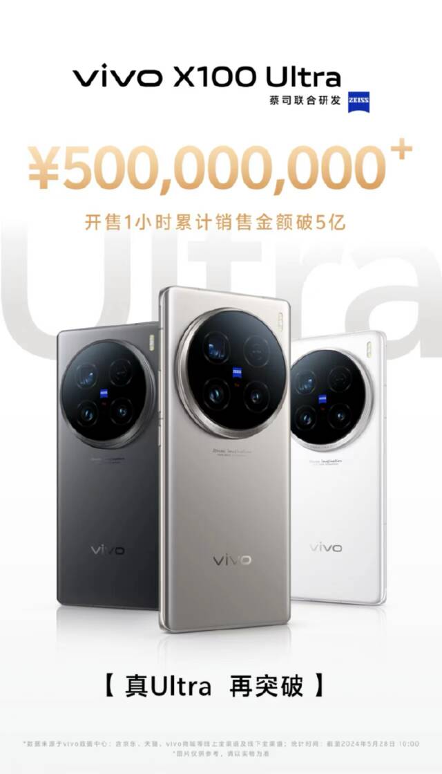 年度影像灭霸vivo X100 Ultra正式开售