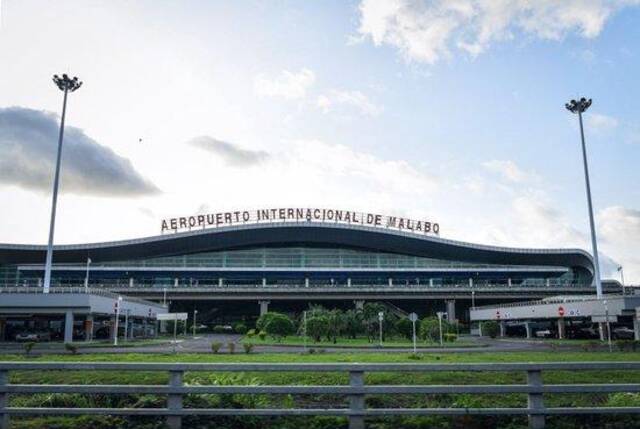 5月15日拍摄的赤道几内亚马拉博国际机场。
