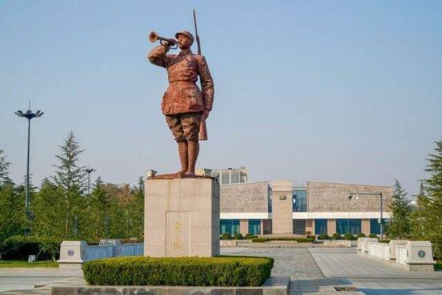 这是2023年12月3日拍摄的江苏盐城新四军纪念馆外景。新华社记者李博摄