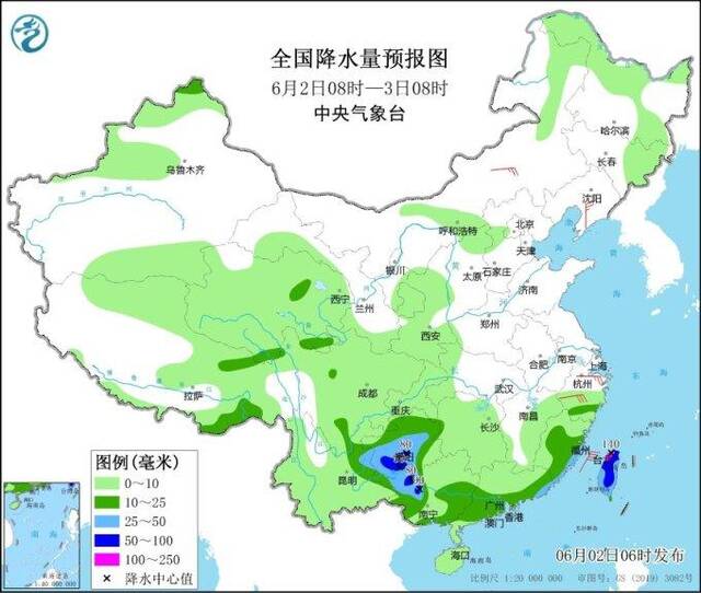 6月2日夜间至5日 贵州、广西、广东等地新一轮较强降雨过程来袭