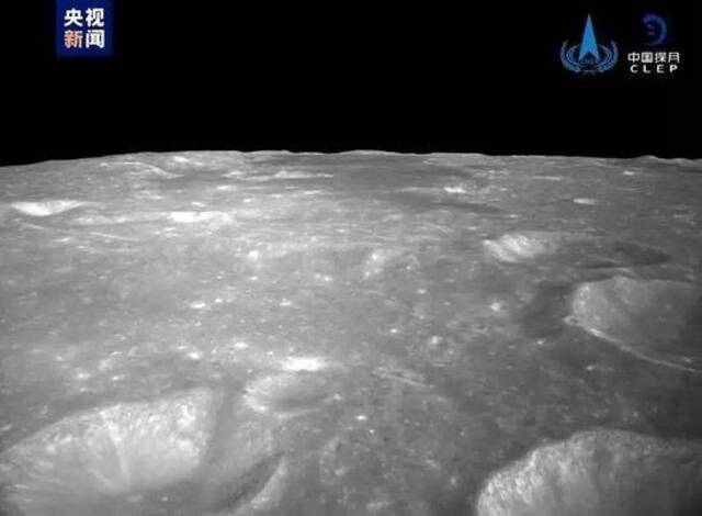 ▲嫦娥六号着陆器降落相机拍摄影像