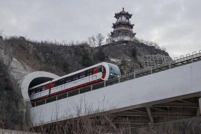 △北京中低速磁浮列车S1线