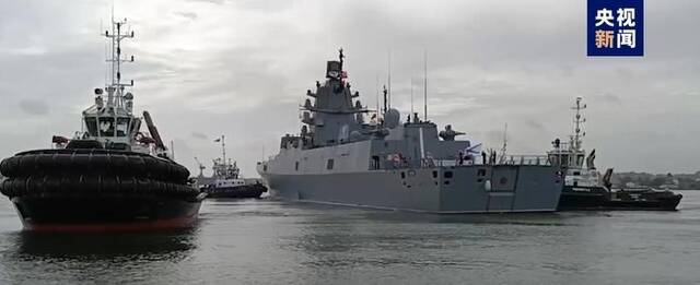 △俄罗斯海军舰艇编队当地时间6月12日驶入古巴哈瓦那港