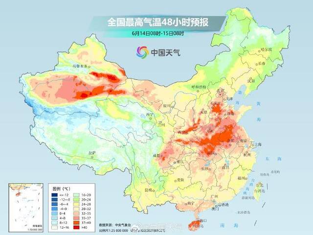 北方多地将现成片40℃ 局地最高温或将打破观测史纪录