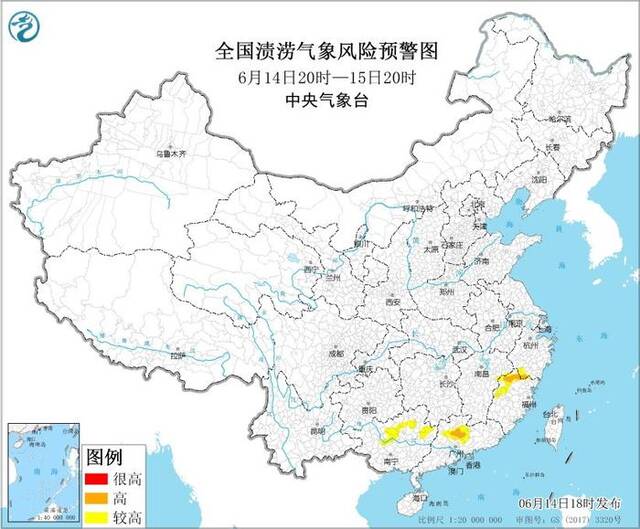 中央气象台发布渍涝风险气象预报：广西北部等地部分地区发生渍涝的气象风险较高