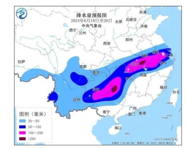 中国气象局：未来两周主雨带北抬 长江中下游进入防汛关键期