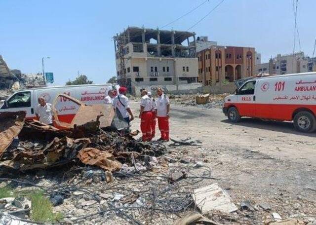 缺乏燃料 巴勒斯坦红新月会在加沙地带的18辆救护车停运