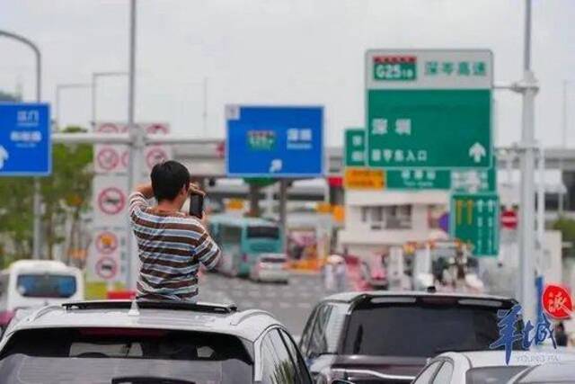 太火爆！深中通道通车，导航“红到发紫”