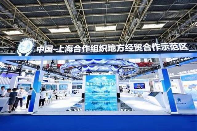 △6月27日，第22届中国国际城市建设博览会在北京启幕，中国—上海合作组织地方经贸合作示范区以主宾城市身份亮相。