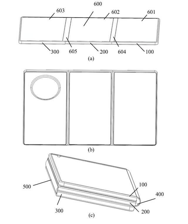 消息称华为有望推出全球首个“三折叠屏”手机，双铰链设计