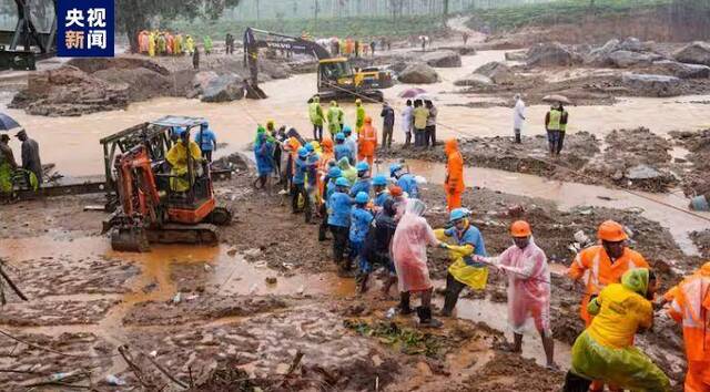 印度喀拉拉邦山体滑坡已致295人死亡