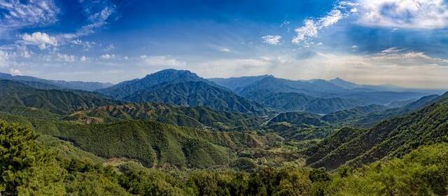 济源太行山区的绵延绿意。