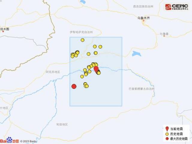 新疆阿克苏地区库车市发生5.0级地震，震源深度15千米