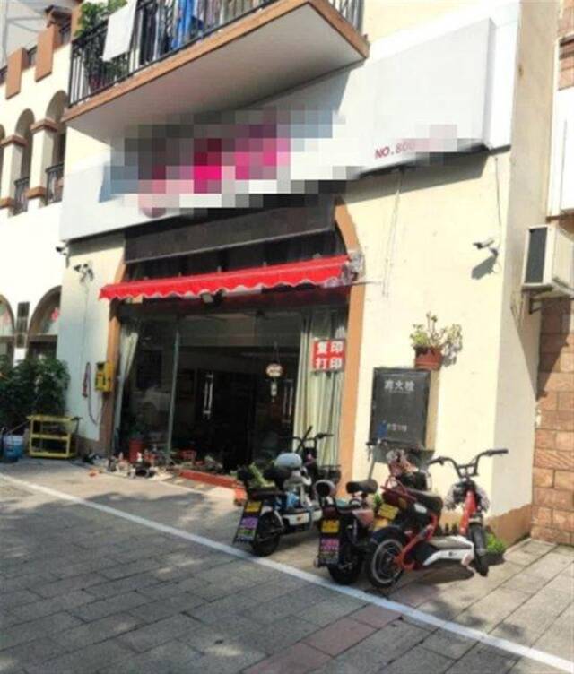 事发电动车店（网页截图）