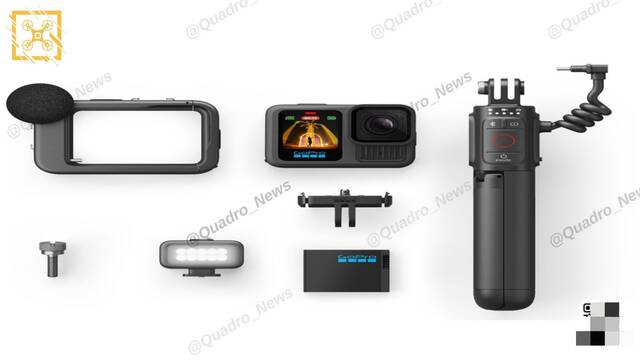 GoPro Hero 13 Black 运动相机曝光：1900mAh 电池、多款新 Lens Mod 配件