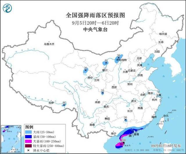 暴雨黄色预警：广东海南部分地区有大暴雨 海南局地有特大暴雨